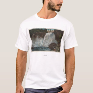 Snoqualmie Falls, WA - View of Falls at Bottom T-Shirt