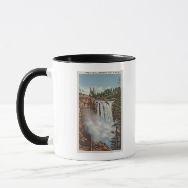 Snoqualmie Falls, WA - View of Falls at Top Mug (Left)