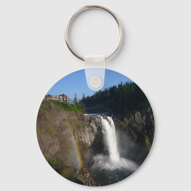 Snoqualmie Falls Washington Key Ring (Front)