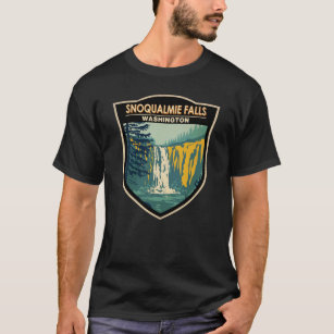 Snoqualmie Falls Washington Waterfall Vintage  T-Shirt