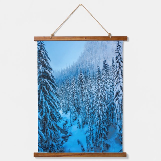 Snoqualmie Pass, Washington State. Hanging Tapestry (Front)