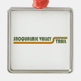 Snoqualmie Valley Trail Washington State Metal Tree Decoration