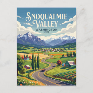 Snoqualmie Valley USA Postcard