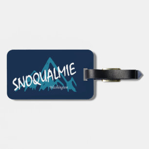 Snoqualmie Washington Mountains Luggage Tag