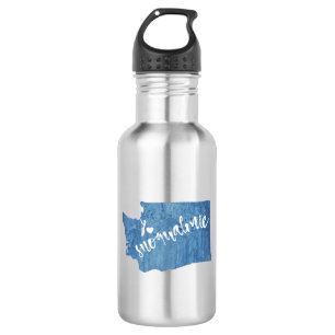 Snoqualmie Washington Wood Grain 532 Ml Water Bottle