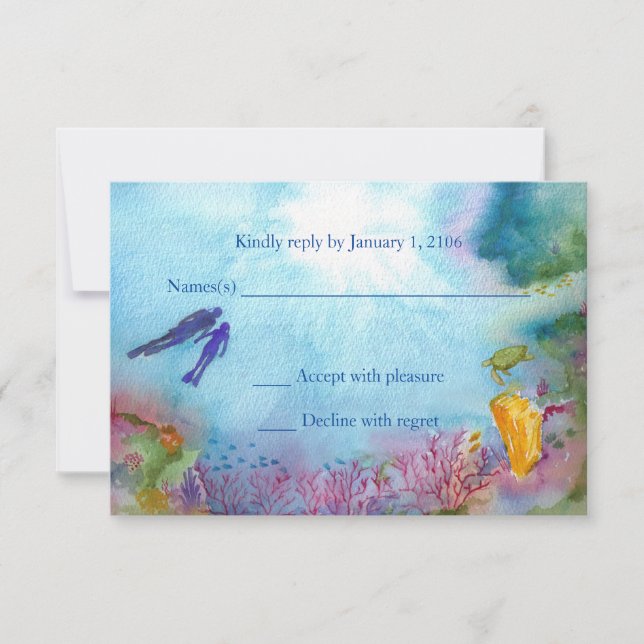 Snorkel Couple Reply Card (Front)