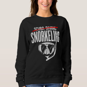 Snorkel Graphic Snorkeler Scuba Diver Diving Snork Sweatshirt