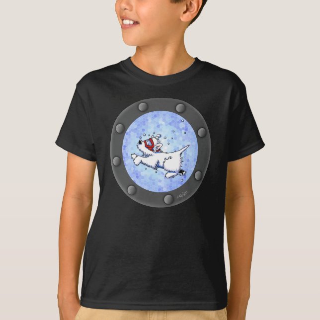 Snorkel Westie Porthole T-Shirt (Front)