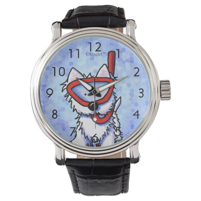 Snorkel Westie Wrist Watch (Front)