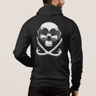 Snorkeling and Scuba Diving Pirate Skull Flag Hoodie