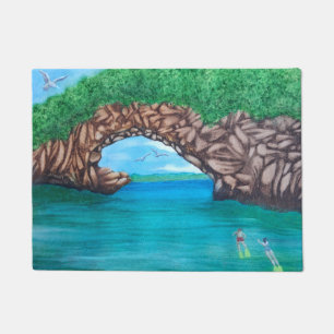 Snorkeling in Paradise  Doormat