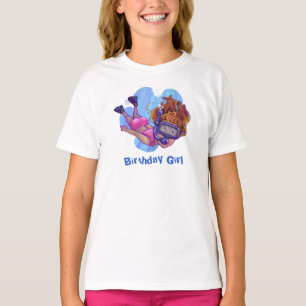 Snorkelling Birthday Girl Light T-Shirt