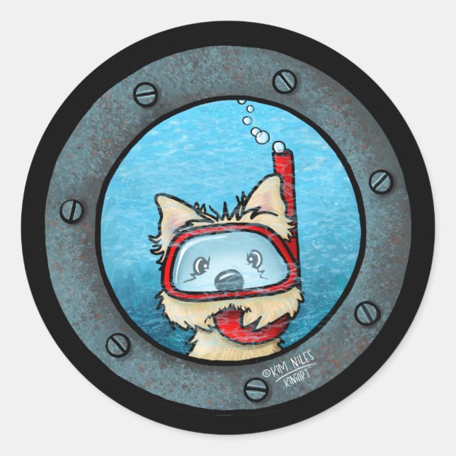 Snorkelling Cairn Stickers (Front)
