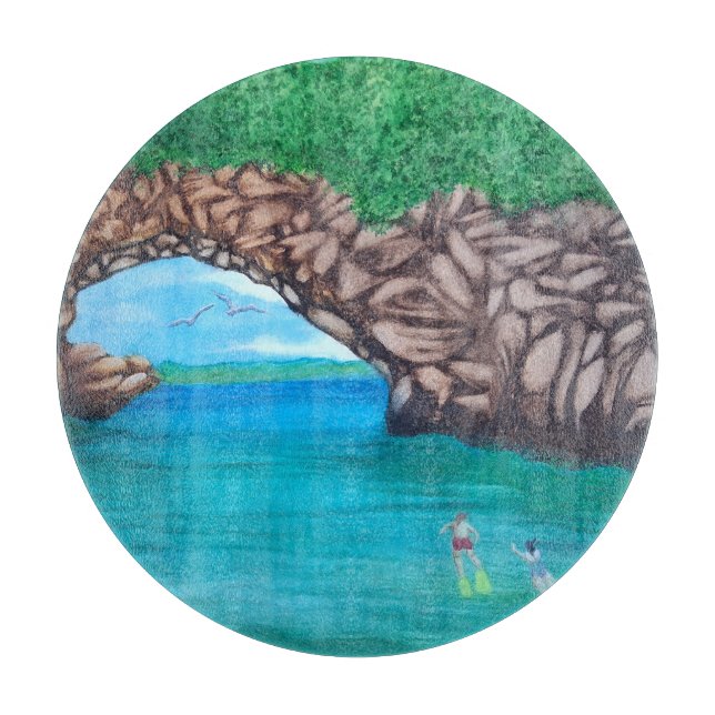 Snorkelling in Paradise Cutting Board (Front)