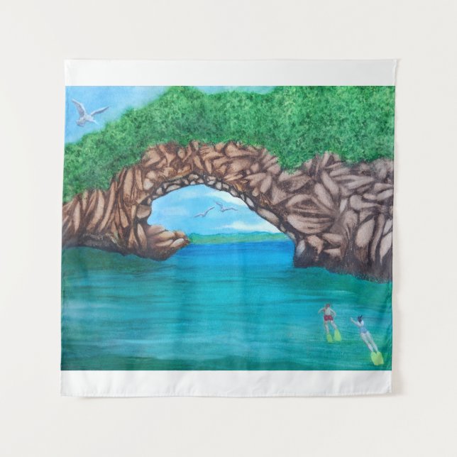 Snorkelling in Paradise Tapestry (Front)