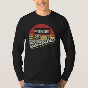 Snorkelling Is My Cardio Vintage Retro Diving Mask T-Shirt