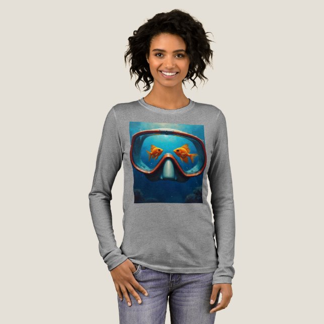 Snorkelling is my passion  Tri-Blend shirt (Full Front)