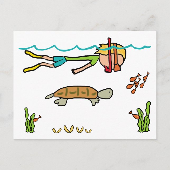 Snorkelling Postcard (Front)