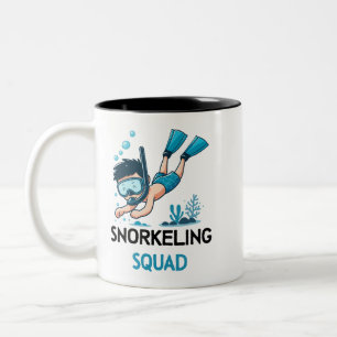 snorkelling squad diver ocean Mug