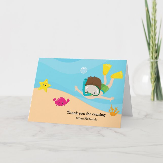 Snorkelling Thank You Card (Front)