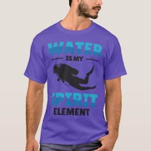 Snorkelling Water Sports Spirit Element Scuba funn T-Shirt