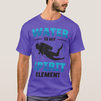 Snorkelling Water Sports Spirit Element Scuba funn T-Shirt