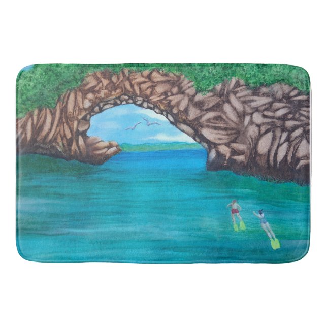 Snorkelling Wonderland  Bath Mat (Front)
