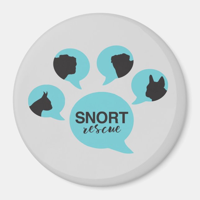 SNORT paw logo magnet (Front)