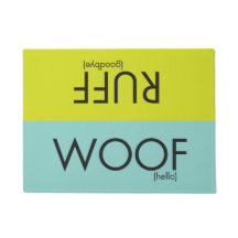 SNORT woof/ruff doormat