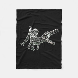 Snosaurus Motif Dinosaur Prehistoric Predator Dino Fleece Blanket