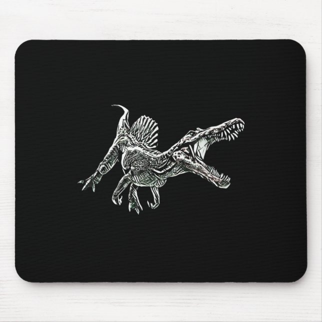 Snosaurus Motif Dinosaur Prehistoric Predator Dino Mouse Pad (Front)