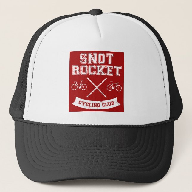 Snot Rocket Cycling Club Trucker Hat (Front)