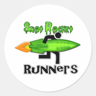 Snot Rocket Runners Classic Round Sticker