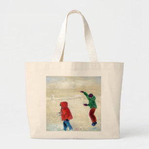 Snow! 2014 large tote bag