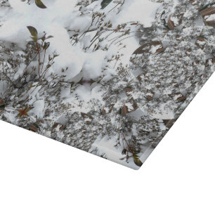 Snow Abstract Cutting Board