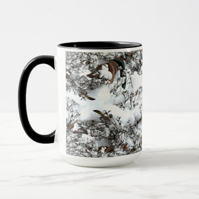 Snow Abstract Mug (Left)