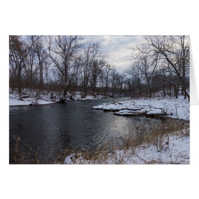 Snow Along James River (Front Horizontal)