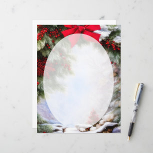 Snow and berries arch Christmas