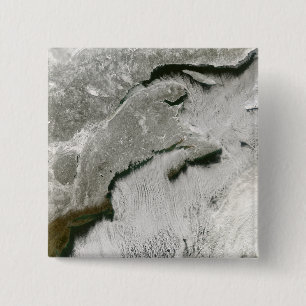 Snow and cloud streets 15 cm square badge