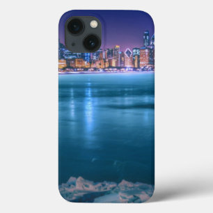 Snow and ice abound on Lake Michiga at Arctic iPhone 13 Case