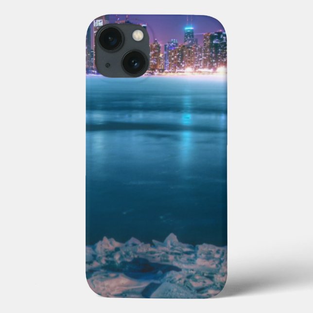 Snow and ice abound on Lake Michiga at Arctic Case-Mate iPhone Case (Back)