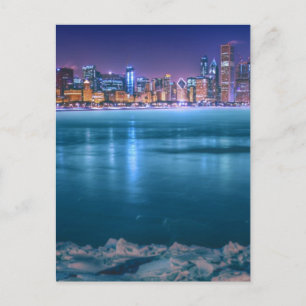 Snow and ice abound on Lake Michiga at Arctic Postcard