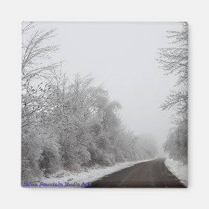 Snow and Ice Road #1 magnet