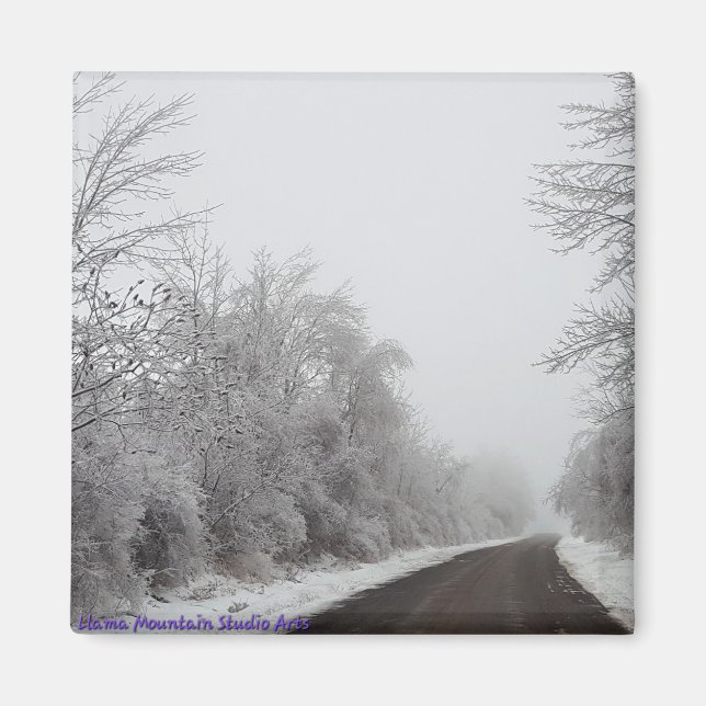 Snow and Ice Road #1 magnet (Front)