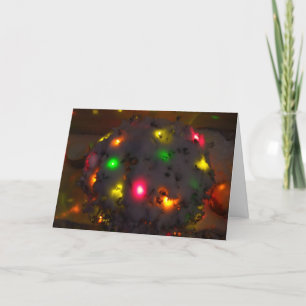 Snow and Lights Christmas Card