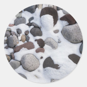 Snow And Rocks, Mt. Rainier National Park 2 Classic Round Sticker