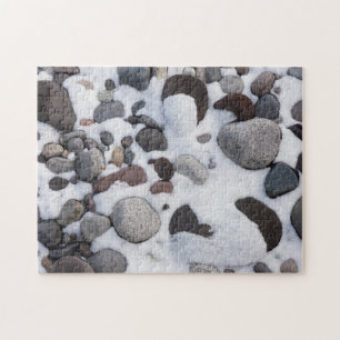 Snow And Rocks, Mt. Rainier National Park 2 Jigsaw Puzzle