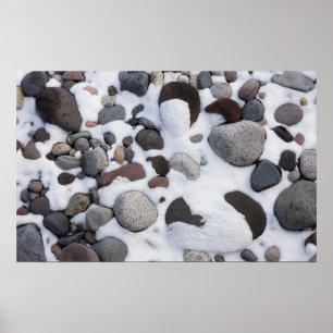 Snow And Rocks, Mt. Rainier National Park 2 Poster