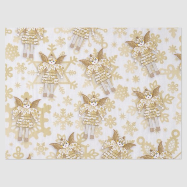 Snow Angel Christmas Tissue Paoer Tissue Paper (Front)