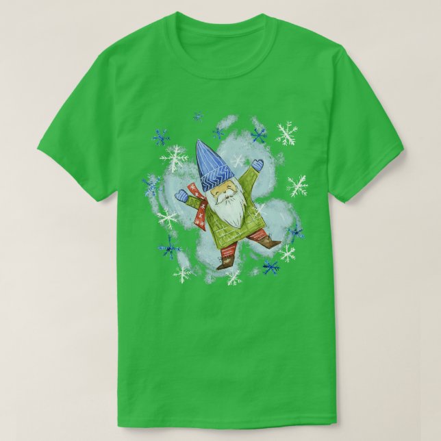 Snow Angel Gnome T-Shirt (Design Front)